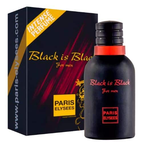 Black is Black Paris Elysees Perfume Masculino EDT Frasco 100ml