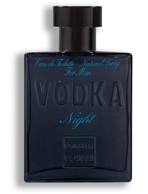 Vodka Night da Paris Elysee, é masculino, contratipo do Bleu Chanel