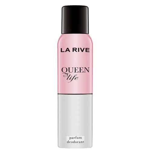 Desodorante aerosol Queen of Life La Rive, Feminino 150 ml. Contratipo do La Vie Est Belle