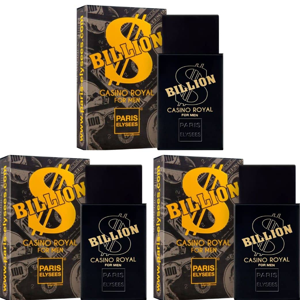 Kit Billion Casino Royal Paris Elysees Perfume Masculino 3 unidades 100ml