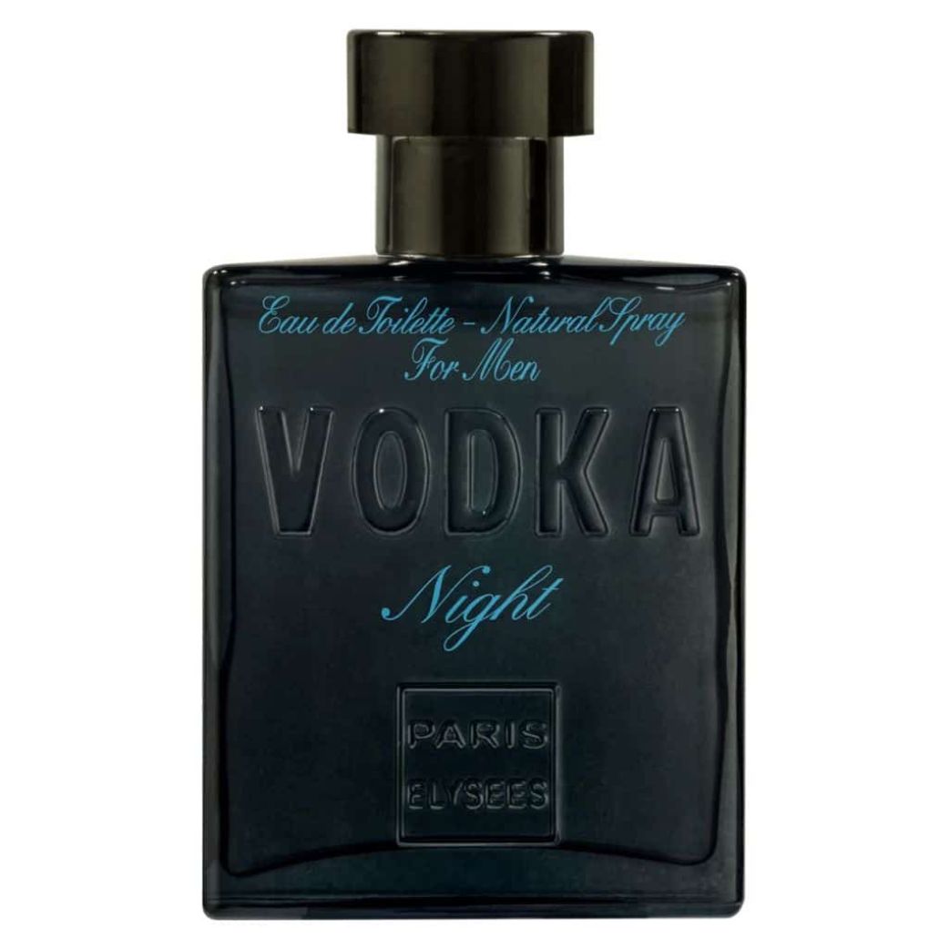 Frasco Kit Vodka Night Paris Elysees Perfume Masculino 100ml 3 unidades