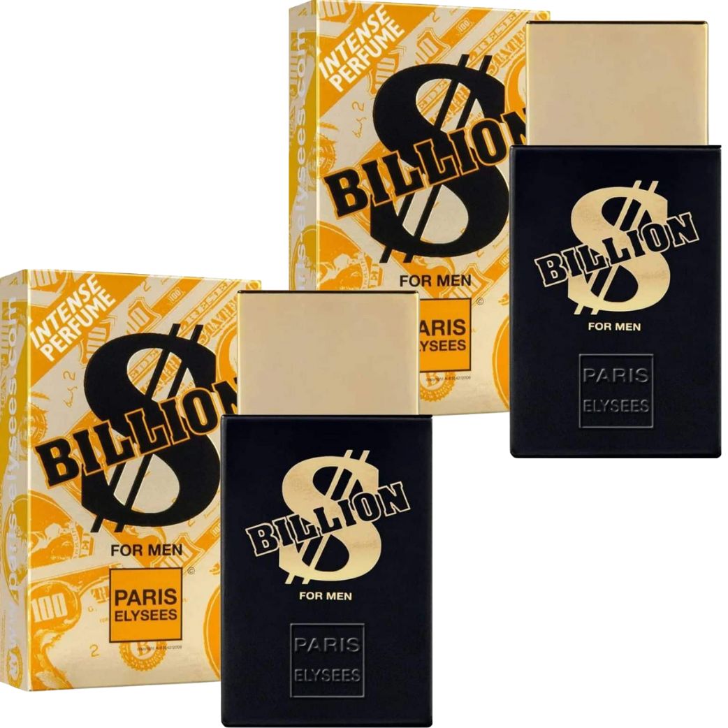 Kit Billion For Men Paris Elysees Perfume Masculino 100ml 2 unidades