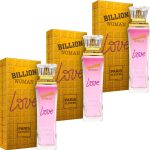 Kit Billion Woman Love Paris Elysees Perfume Feminino 100ml 3 unidades