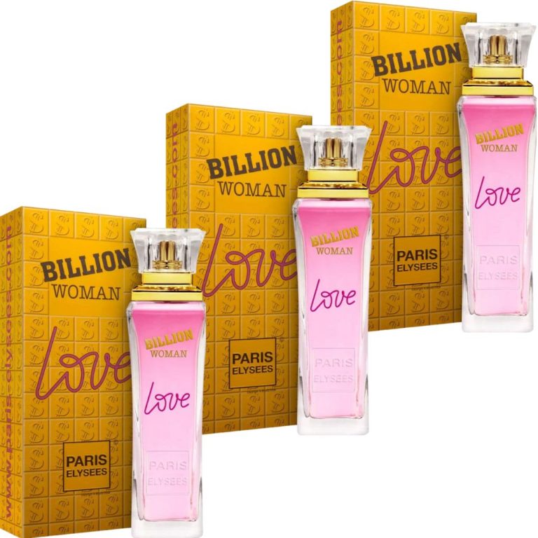 Kit Billion Woman Love Paris Elysees Perfume Feminino 100ml 3 unidades