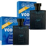 Kit Vodka Night Paris Elysees Perfume Masculino 100ml 2 unidades