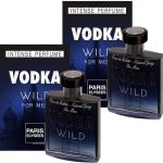 Kit Vodka Wild Paris Elisees Perfume Masculino 100ml 2 unidades