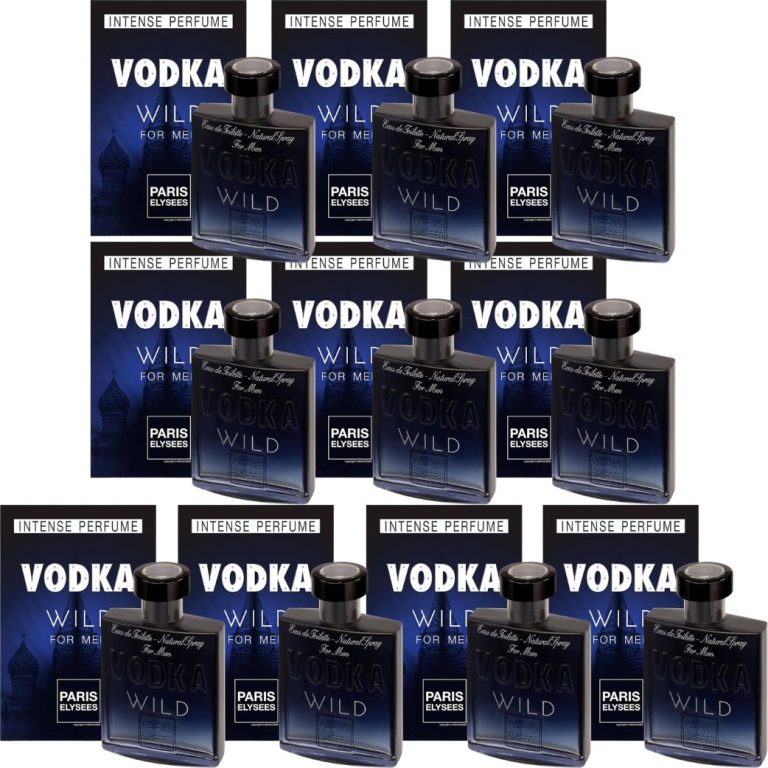 Kit Vodka Wild Paris Elysees Perfume Masculino 100ml 10 unidades