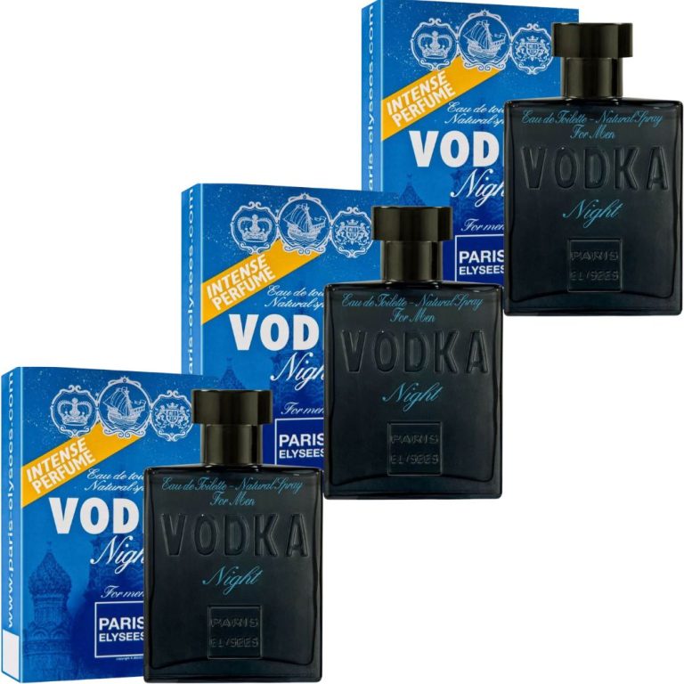 Kit Vodka Wild Paris Elysees Perfume Masculino 100ml 3 unidades