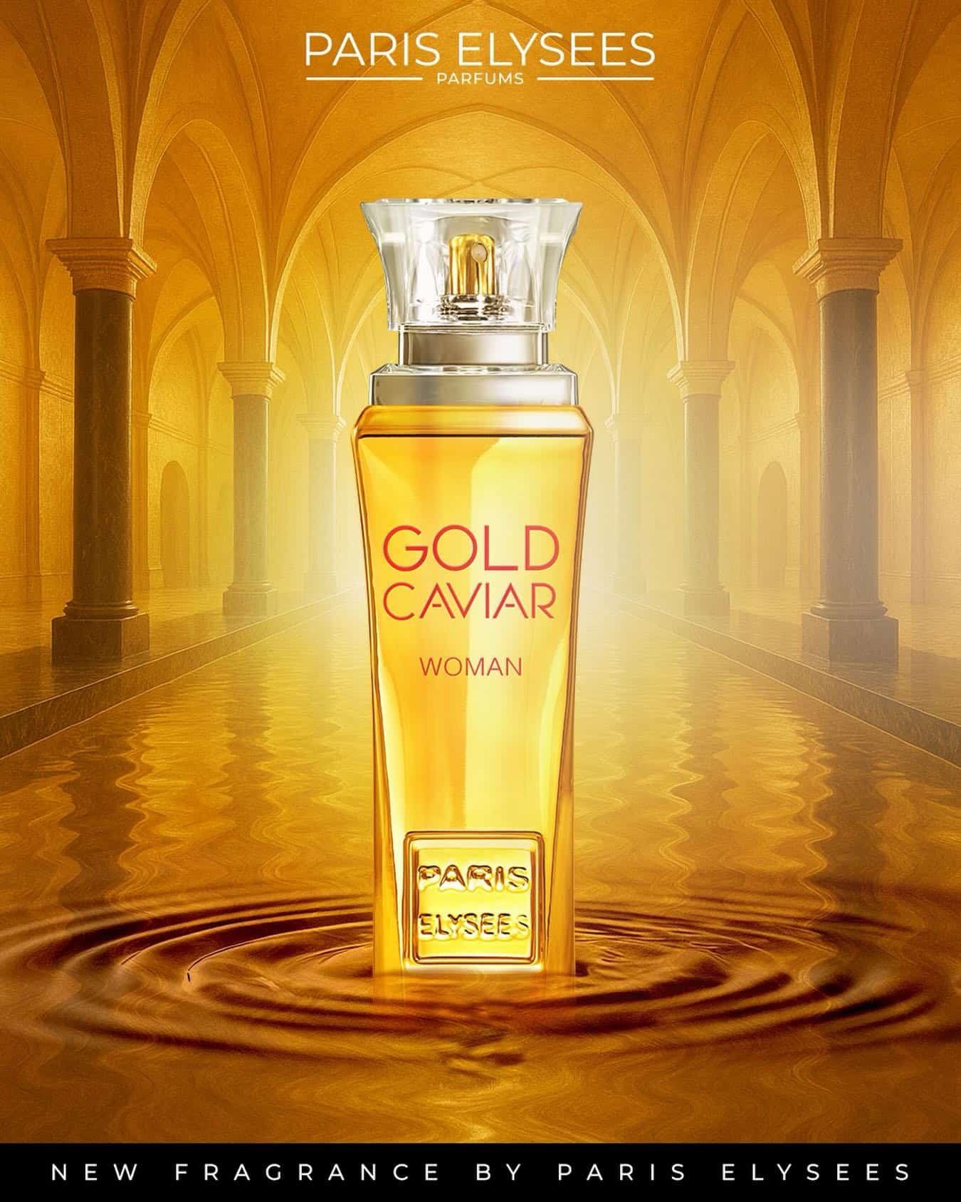 Perfume novo da Paris Elysees Gold Caviar
